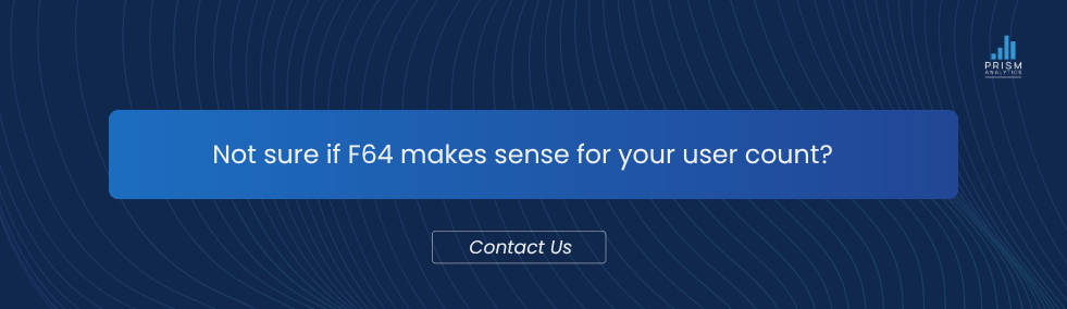 Microsoft Fabric F64 licensing threshold explained
